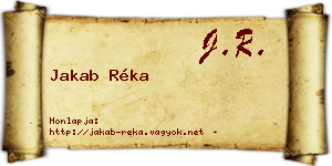 Jakab Réka névjegykártya